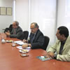 Representants de la UST i l’INEFC. Visita institucional a la UST de Xile el 2 d’abril de 2014. Signatura de l’Acord de col•laboració.